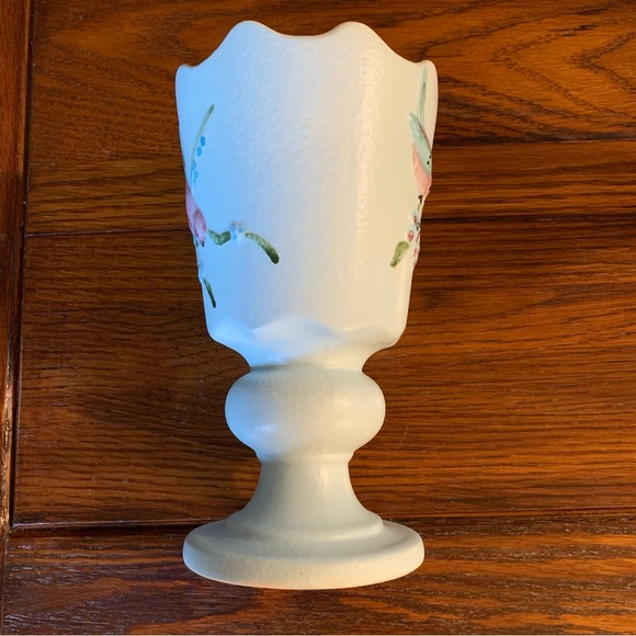 HULL Art Pottery Serenade Blue Pedestal Vase S-7 - Picture 2 of 5